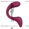 G for Goddess 2 (Wine Red) Estimulador de punto G con carga USB